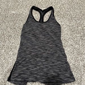 Lululemon black athletic razor back top